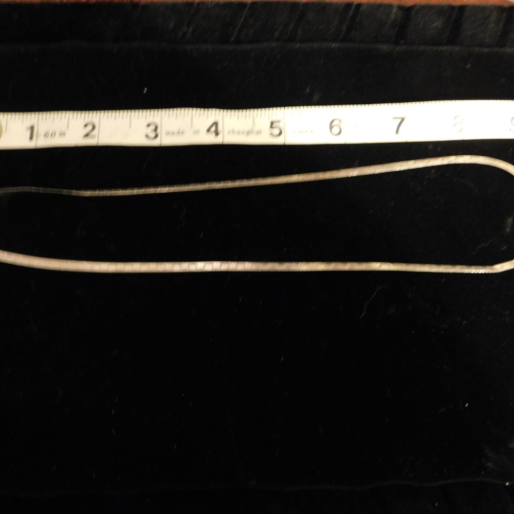 Sterling Silver Flat Necklace - image 5